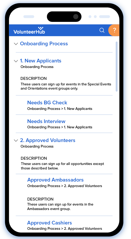 Creating an Onboarding Process in VolunteerHub