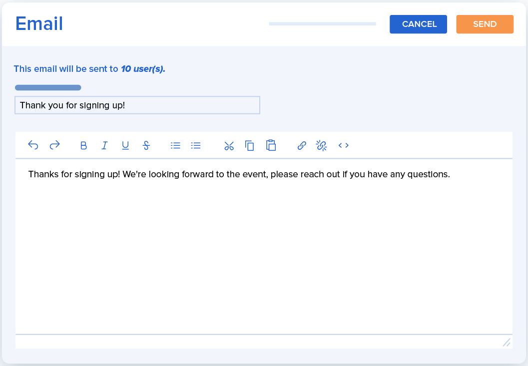 Sending Emails in VolunteerHub