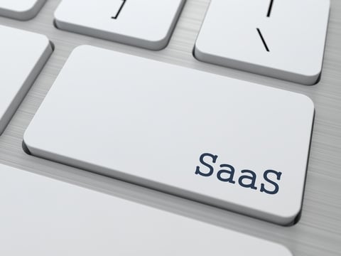 SaaS key on keyboard