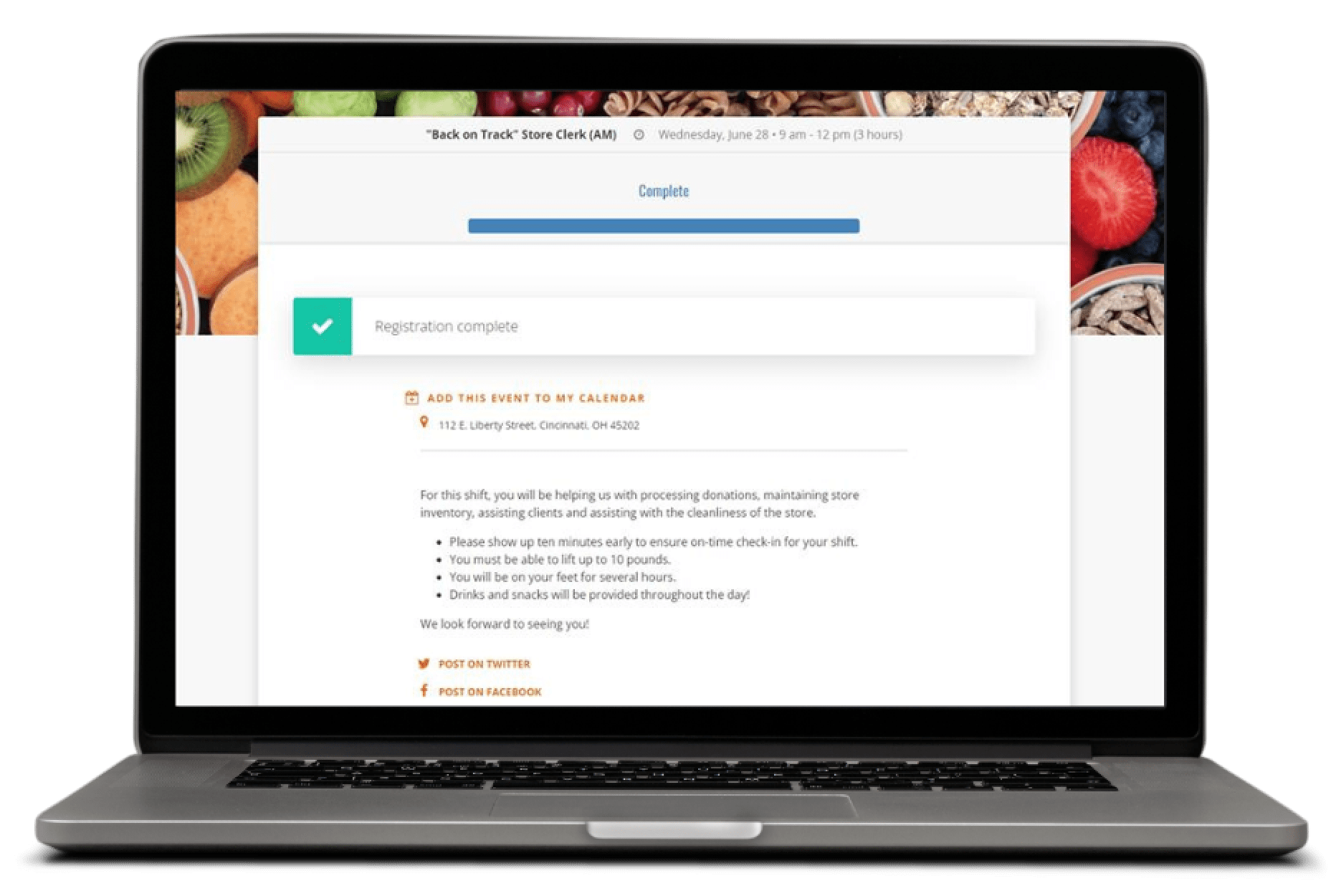 VolunteerHub streamlines volunteer management by simplifying the process of registration and scheduling.