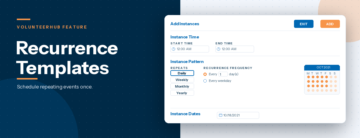 recurrance templates