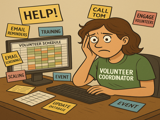Confused Volunteer Coordinator